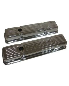 Valve Covers,S/B,Chrome,350 Logo,Tall,1958-1986