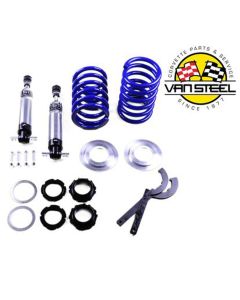 1963-1982 Corvette Van Steel Coilover Shock Kit Front Single Adjustable 450 Lb. Spring	