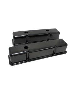 1958-1986 Chevy Small Block Valve Covers, Tall Style, Black