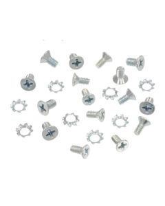 1956-1962 Corvette Upper And Side Window Frame Track Screw Set 24 Pieces	