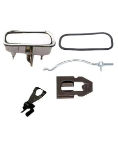 1969-1982 Corvette Handle Kit Outside Left With Rod And Clip	