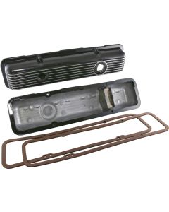 Valve Covers, Aluminum, Black, Show Quality, 1969-82