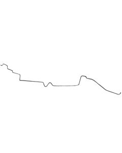 Fuel Tank To Pump Lines, Fuel Main, Right Side, Stainless Steel, 1969