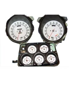 Chevrolet?? Corvette White Face Gauges Overlay, 1968-1977