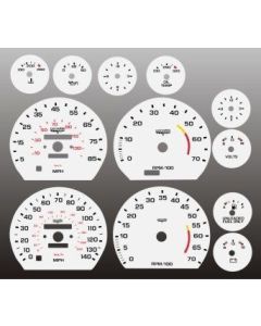 White Face Gauges Instrument Cluster Overlay,Corvette,78..82