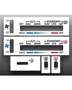 Heater Control Overlay,Corvette,78..82