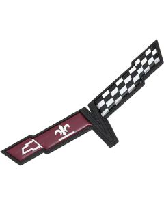 Corvette Crossed-Flags Emblem, Front, 1981