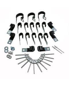 Cowl Wiring Harness J-clip Set, For Cars With AC, 63-67