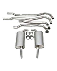 1974-1979 Corvette L-82 True Dual Exhaust Kit, 2-1/2", Auto Trans