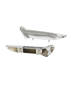 Corvette Bumper - Rear Inner Horizontal, Pair, 1956-1957