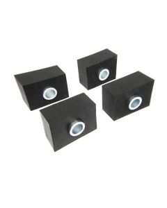 1956-1957 Corvette Bumper Mount Block Rear Center and Bushing 4 Pieces	