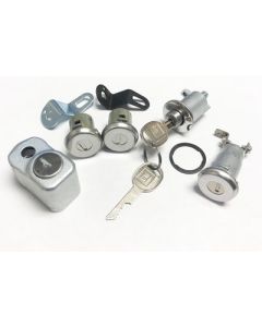 1975-1977 Corvette Complete Lock Kit With Original Keys Concours Correct	