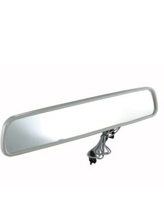 1953-1982 Corvette Premier Quality Products, 10" Inside Rear View Mirror with Map Light, Silver