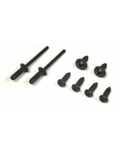 1963-67 Corvette Coupe Hinge Pillar Weatherstrip Black Rivet & Screw Kit