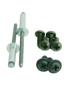 1963-1967 Corvette Coupe Hinge Pillar Weatherstrip Black Rivet & Screw Kit