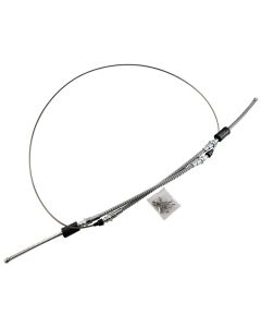 1965-1982 Corvette Parking Brake Cable Rear With Metal Casing