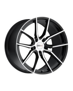 1984-2018 Corvette Cray Spider 19X10.5 Gloss Black With Mirror Cut Face 65mm Offset



