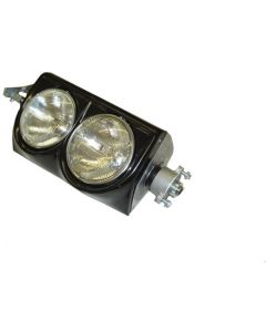 1963L-1967 Corvette Metal Headlight Bucket Assembled, T3 Bulbs, Right, Unpainted