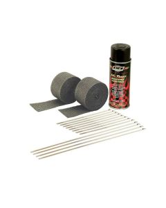 Exhaust & Pipe Wrap Kit, Black with HT
