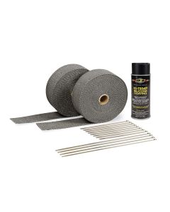Automotive Exhaust & Header Wrap Kit - Black