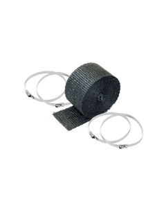 Pipe Wrap & Locking Ties Kit - Black - 2 in x 25 ft