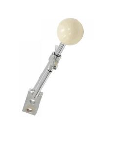 1959-1962 Corvette Hurst Stock-Style Shifter Handle w/Bolt-On White Knob