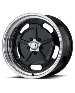 Corvette American Racing Salt Flat Gloss Black W/ Diamond Cut Lip Wheel,17X7