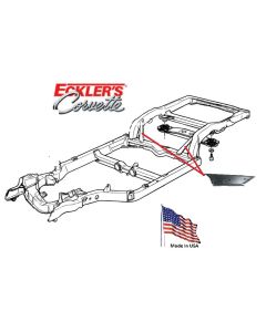1963-1982 Kick-up To #3 Cross Member Reinforcement Left