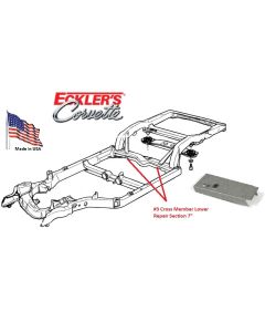 1963-1982 7" Section Of Lower #3 Crossmember Left