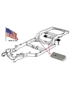 Corvette - 75-82  Rear Cross member Lower repair section 7" LH)