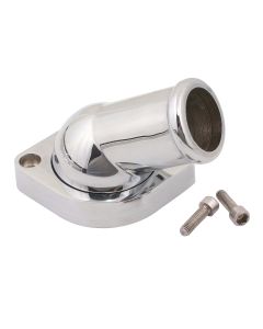 LS Water Neck 30 Degree Holley, Chrome