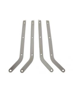 1965-1966 Corvette Seat Back Side Hinges Chrome	