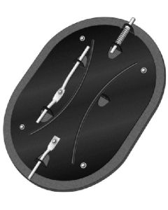 1968-1982 Corvette Fresh Air Door With Seal	