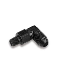 Earls Black 90 DEG -8 Male-1/4" NPT Swivel