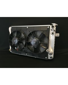 1966-1967 Corvette Direct Fit Aluminum Radiator And Fan Module Assembly LSX Swap Automatic Transmission	