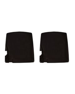 1968E Corvette Seat Back Panels With Brackets, ABS-Black