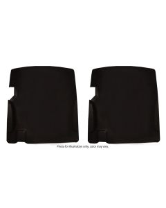 1968L-1969 Corvette Seat Back Panels With Brackets, ABS-Black