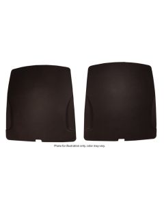 1977 Corvette Seat Back Panels With Brackets, Covered ABS Dark Brown