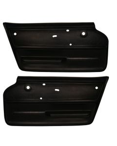 1965-1966 Corvette Standard Door Panels, Convertible-Black