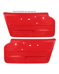 1967 Corvette Standard Door Panels, Coupe-Black