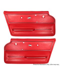 1967 Corvette Deluxe Door Panels, Convertible-Black
