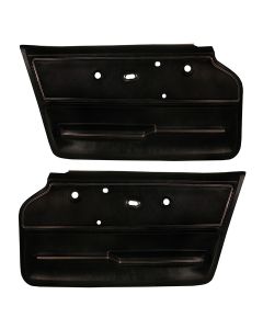 1967 Corvette Deluxe Door Panels, Coupe-Black