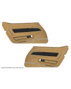 1977 Corvette Deluxe Door Panel Set Black