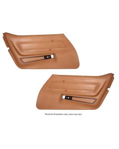 1977 Corvette Standard Door Panel Set Firethorn Red