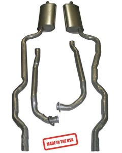 1963 Corvette Exhaust Kit Small Block Aluminized 2.5" Off Road	
