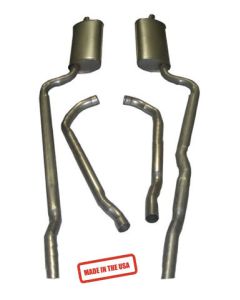 1964-1965 Corvette Exhaust Kit Aluminized 2.5" Off Road Small Block	