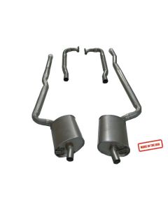 1966-1967 Corvette Exhaust Kit Aluminized 2.5" Off Road Small Block	