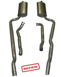 1965-1967 Corvette Big Block Exhaust Kit Aluminized 2.5" Off Road With Manual Transmission	