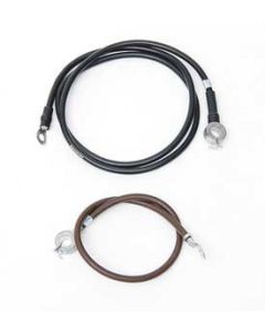 Spring Ring Battery Cables, Small Blk/396ci,w/AC,64-65