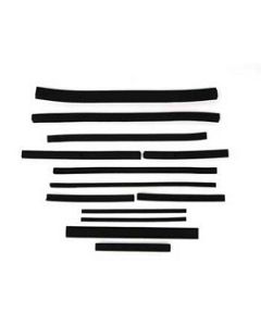 1970 Corvette Radiator And Fan Shroud Seal Kit Small Block With Plastic Shroud And Copper Radiator	